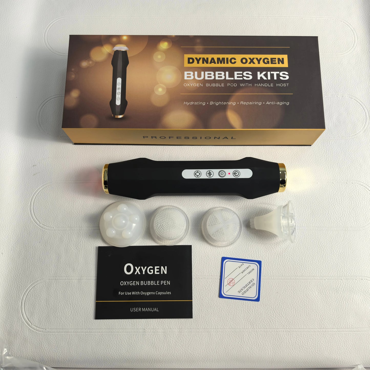 Portable Gift Box CO2 Oxygen Bubble Kit 6 Pods 6 Gel Detox Glam Skin Rejuvenation Anti-Aging Home Use Beauty Machine